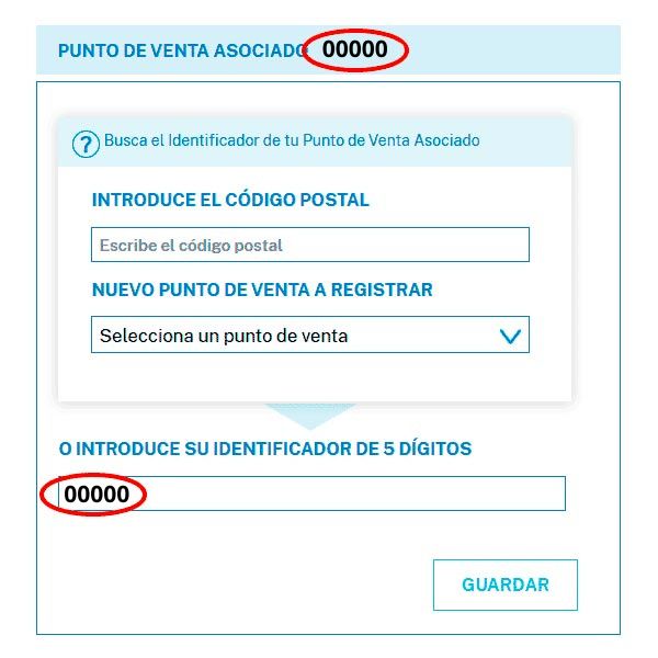 Añade el código del club
